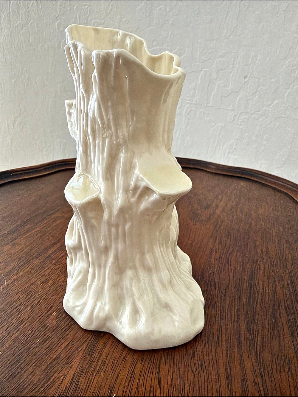 Belleek Tree Trunk Vase No. 851 White